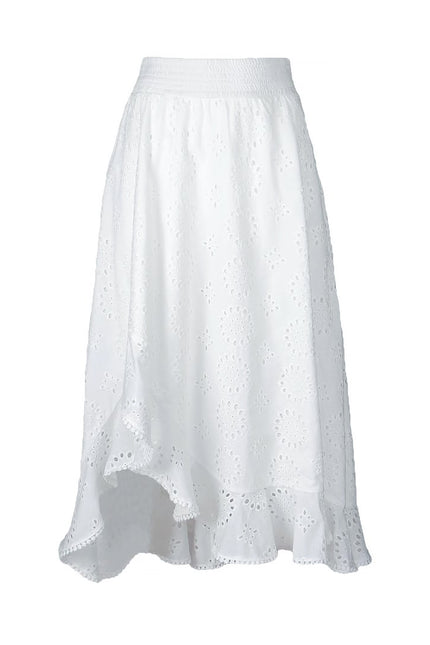 Lalipop Design | Embroidery Asymmetric Midi Skirt