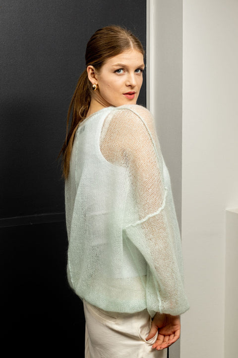 Krista Elsta I Light mohair wool pullover AMELIE