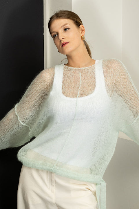 Krista Elsta I Light mohair wool pullover AMELIE