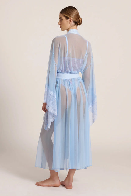 Luciela | BLUE SHEER MESH KIMONO