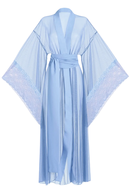 Luciela | BLUE SHEER MESH KIMONO