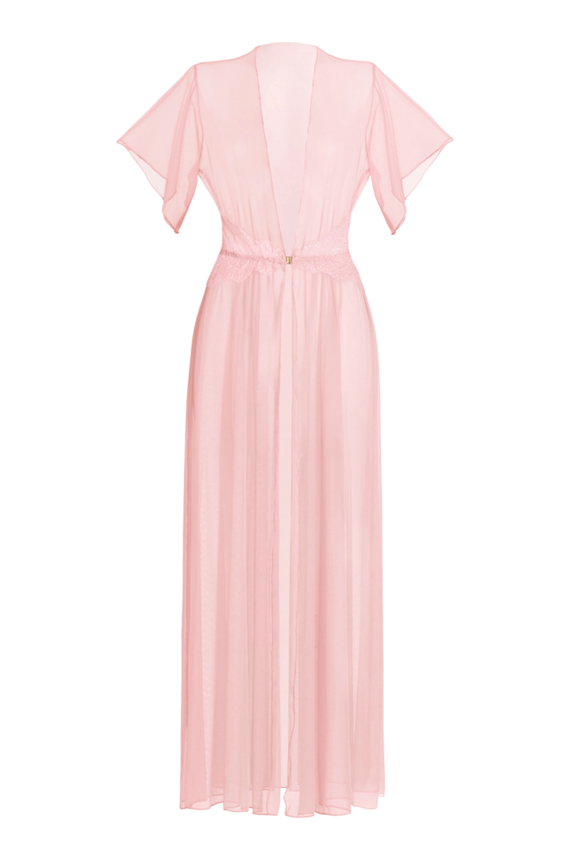 Luciela | PINK SHEER MESH ROBE