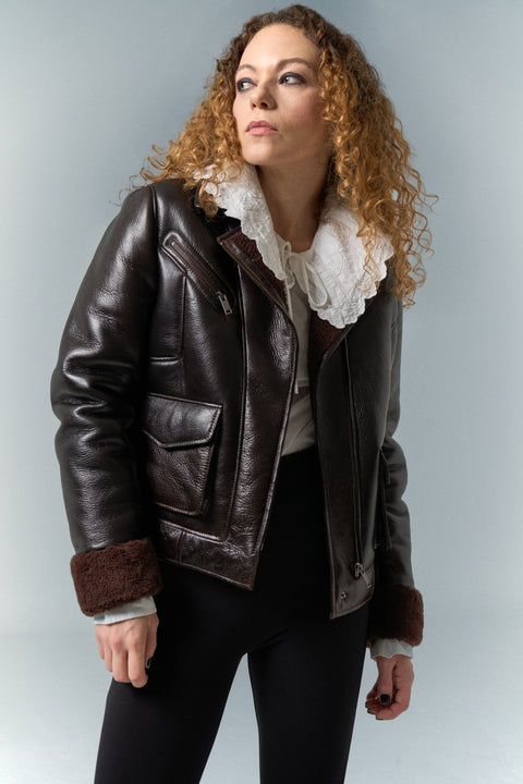 Pica Noir | Isis Shearling Jacket