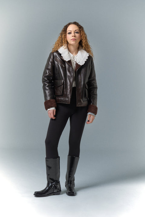 Pica Noir | Isis Shearling Jacket