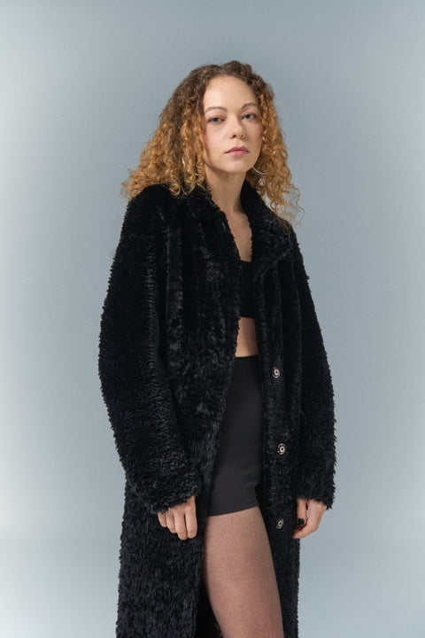 Pica Noir | Anouk Shearling Coat
