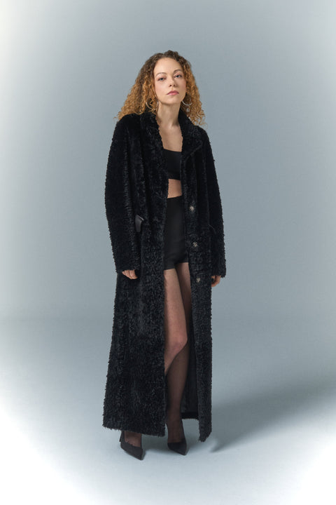 Pica Noir | Anouk Shearling Coat