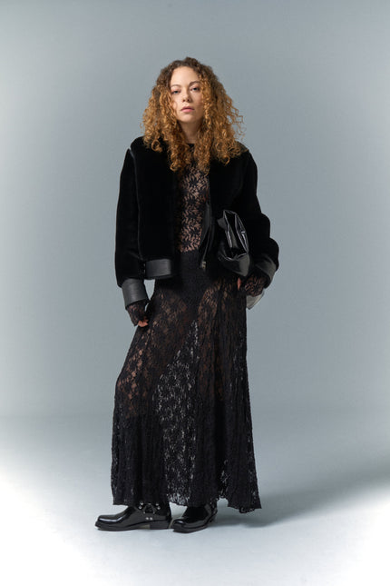 Pica Noir | Fiona Shearling Jacket