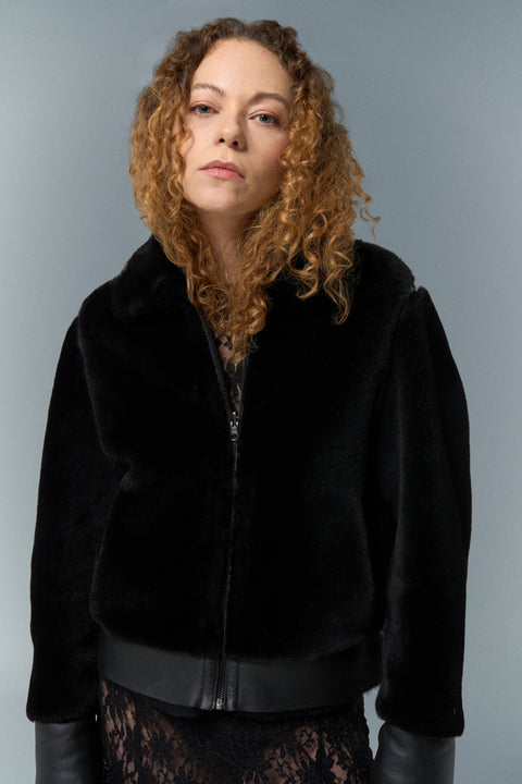 Pica Noir | Fiona Shearling Jacket