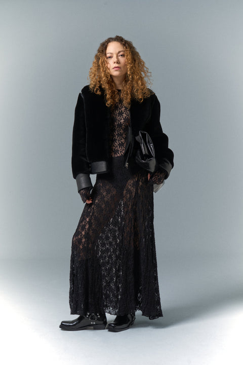 Pica Noir | Fiona Shearling Jacket