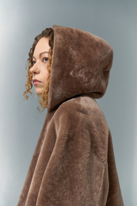 Pica Noir | Andjelic Shearling Hoodie Jacket