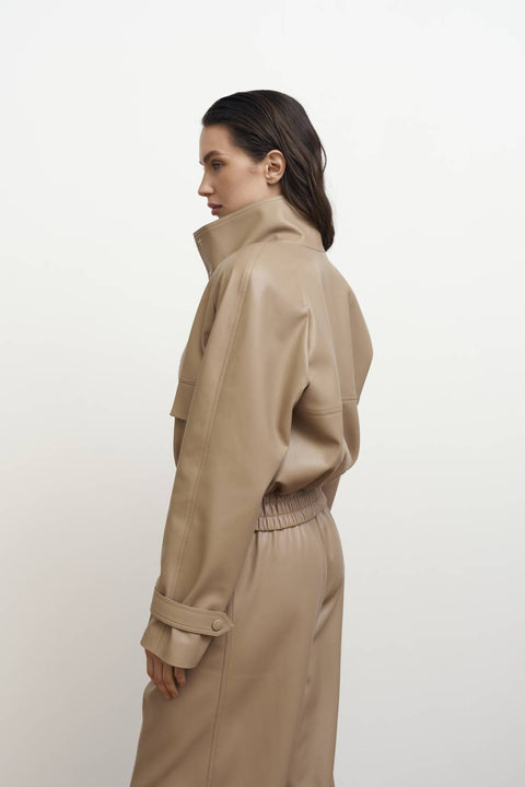 Kolosova | Kurtka typu bomber z ekoskóry