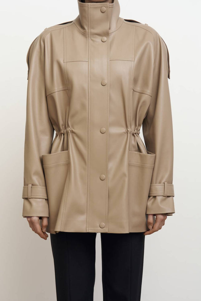 Kolosova | Eco-Leather Parka