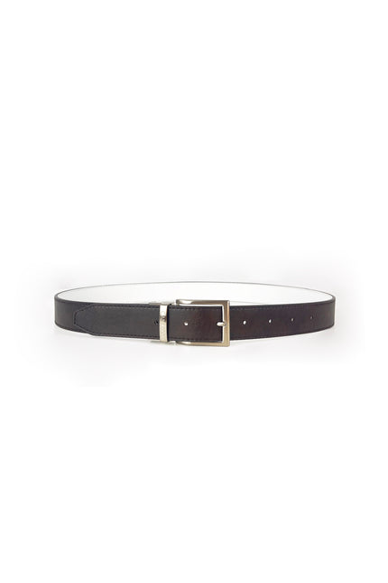 Canussa | Reverse reversible belt – White/Chocolate