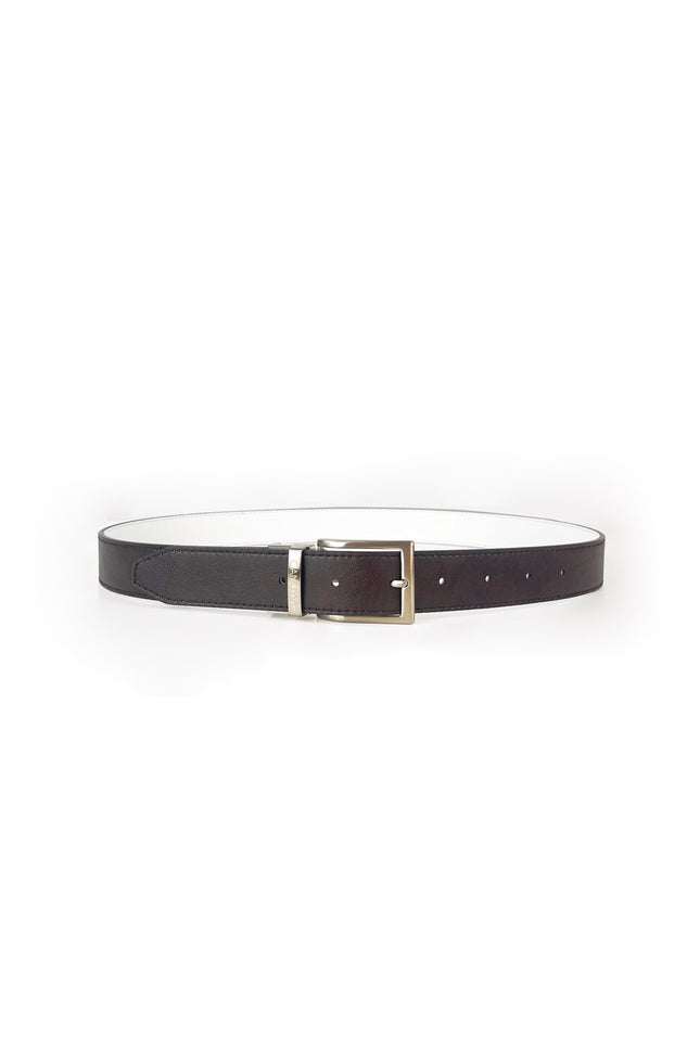 Canussa | Reverse reversible belt – White/Chocolate