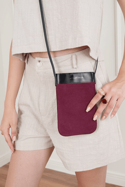 Atelier Galin | Mila Phone Bag - Deep Red