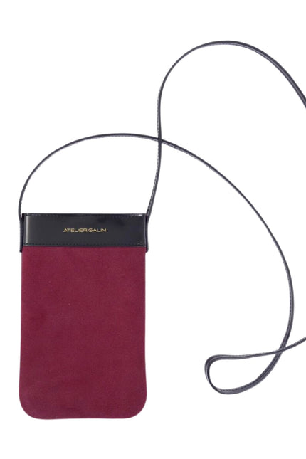 Atelier Galin | Mila Phone Bag - Deep Red