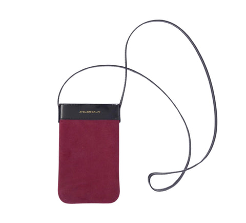 Atelier Galin | Mila Phone Bag - Deep Red