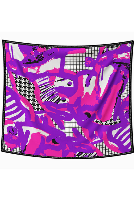 Scarf - Arty Pink Purple