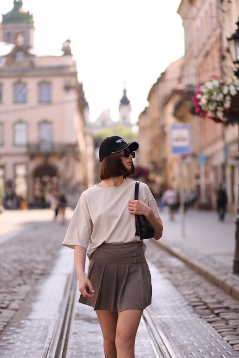 BÚDZIKO | MONICA PLEATED MINI SKORT
