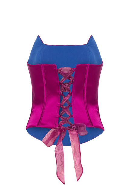 Petra Petrova | Fuchsia Structured Seam Detail Corset Kylie