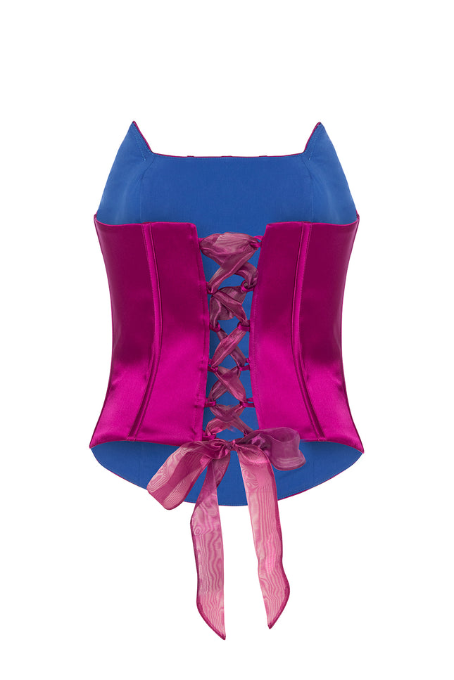 Petra Petrova | Fuchsia Structured Seam Detail Corset Kylie