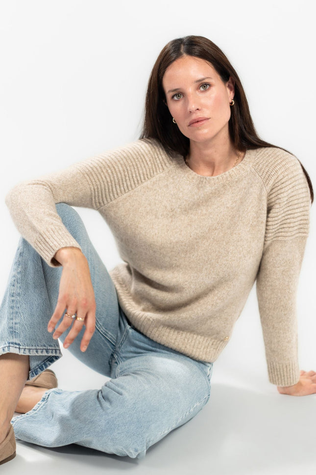 Bel Cashmere | Sweter kaszmirowy Motorbiker