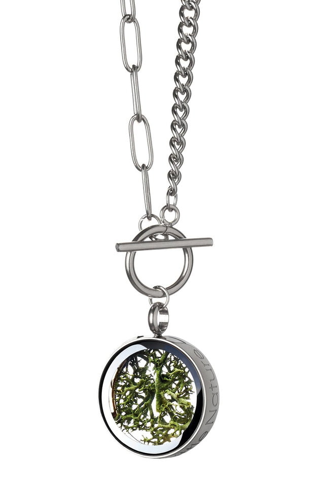 My Little Nature I Handmade Moss Necklace With Toggle Clasp - Nature-Inspired Jewelry