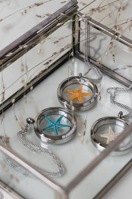 My Little Nature I Healing Starfish Amulet – Turquoise Starfish Under Glass