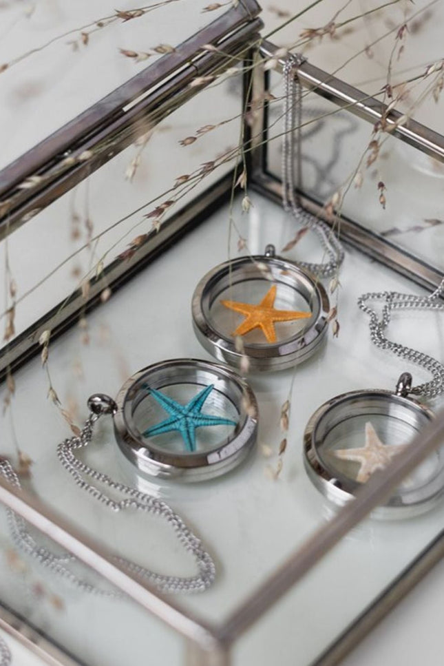 My Little Nature I Healing Starfish Amulet – Turquoise Starfish Under Glass