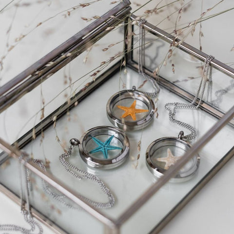 My Little Nature I Healing Starfish Amulet – Turquoise Starfish Under Glass