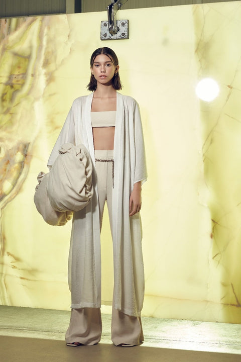 Nazli Ceren | Kaftan Rache biały