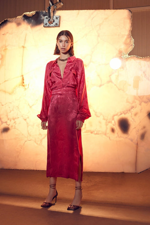 Nazli Ceren | Cassin Jacquard Shirt Dress