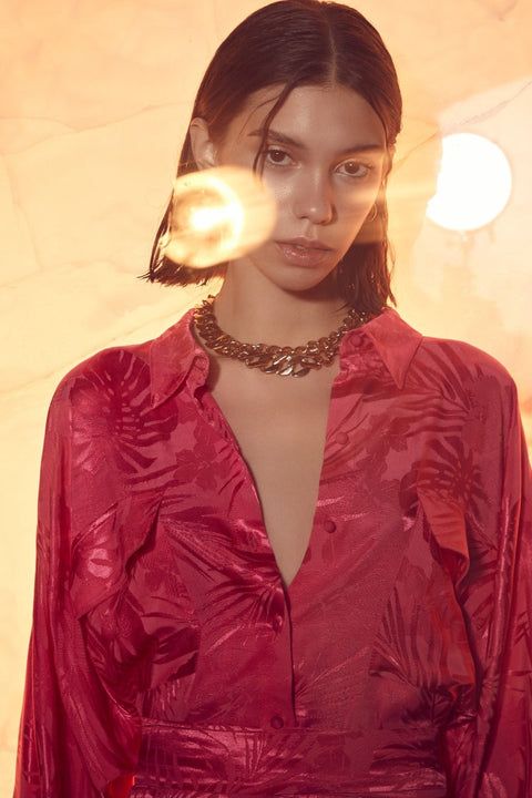 Nazli Ceren | Cassin Jacquard Shirt Dress