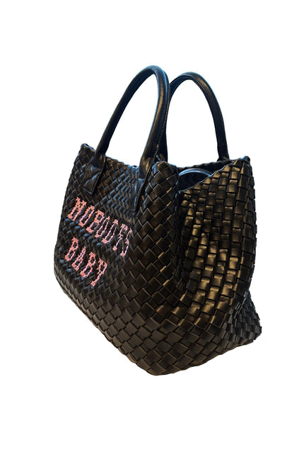 Lilly Loves Nobody's Baby Bag handbag with stylish design and multiple compartments, made for modern moms.