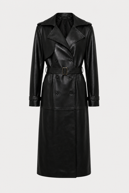 NYC Black Maxi Trench Coat
