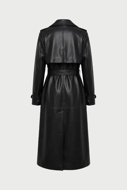 NYC Black Maxi Trench Coat