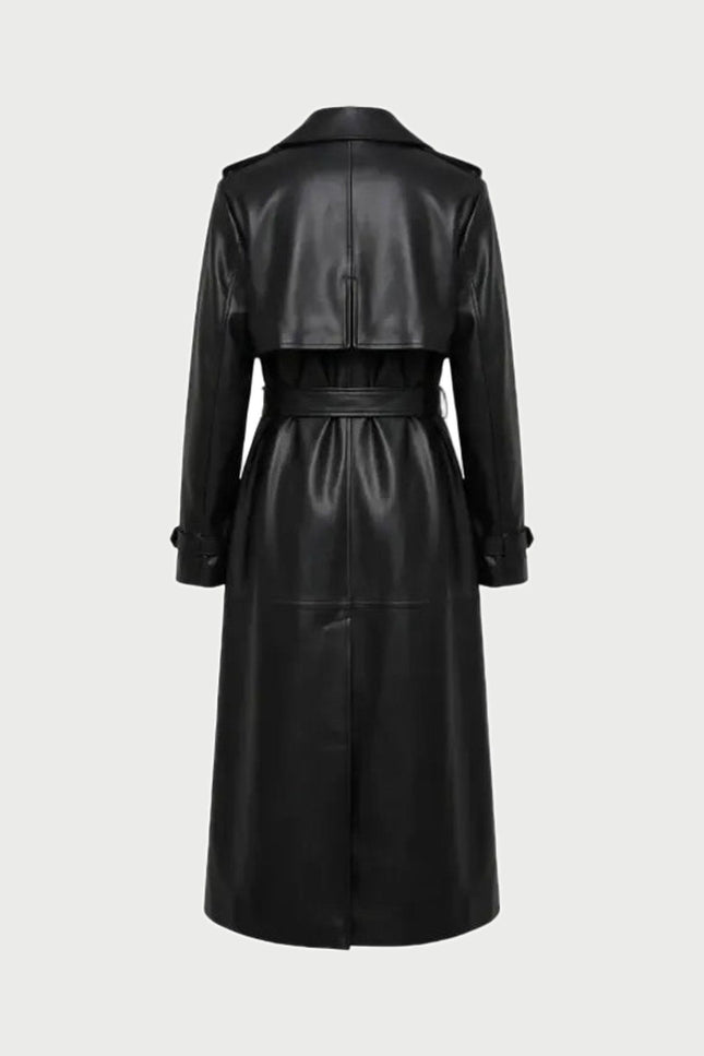 NYC Black Maxi Trench Coat