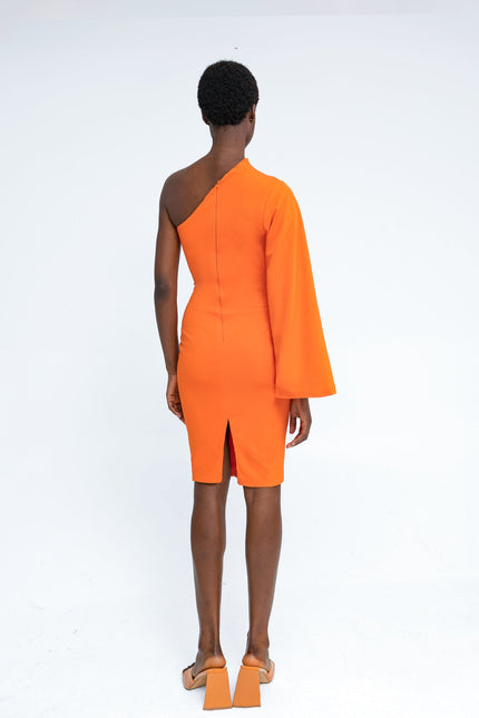 NYX PENCIL DRESS IN ORANGE - ANITABEL
