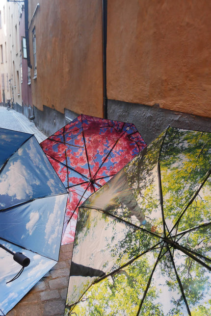 Sky Lake Umbrella – Serene, Windproof & UPF50+ Protection.