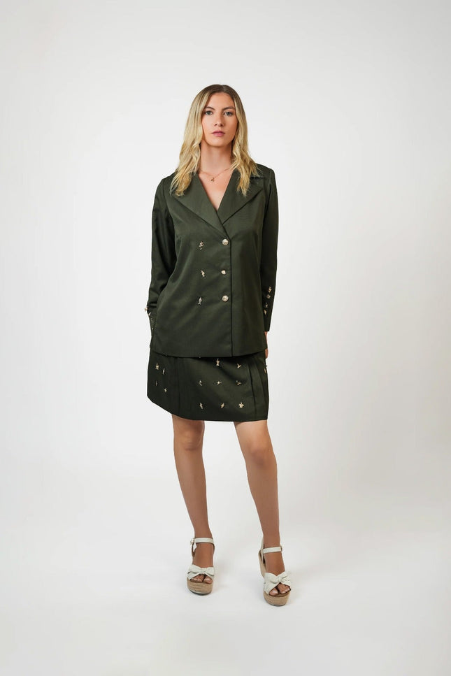 Muda Clothing | Blazer and Mini skirt Set Olivia
