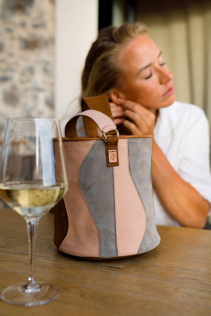 bolso piel nobuck y ante tambour organico sienna modelo terraza