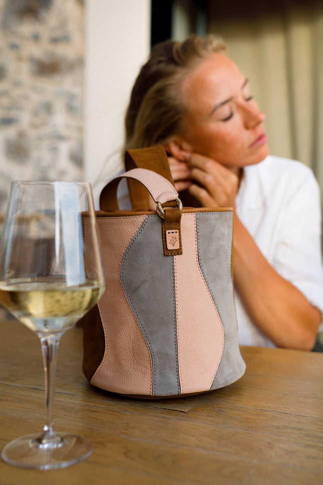 bolso piel nobuck y ante tambour organico sienna modelo terraza