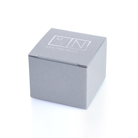 My Little Nature I Dangle Huggie Earrings With Purple Stones