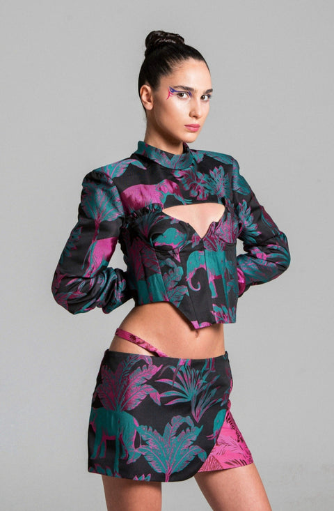 Psychedelic Overdose | Top z gorsetem Zoo