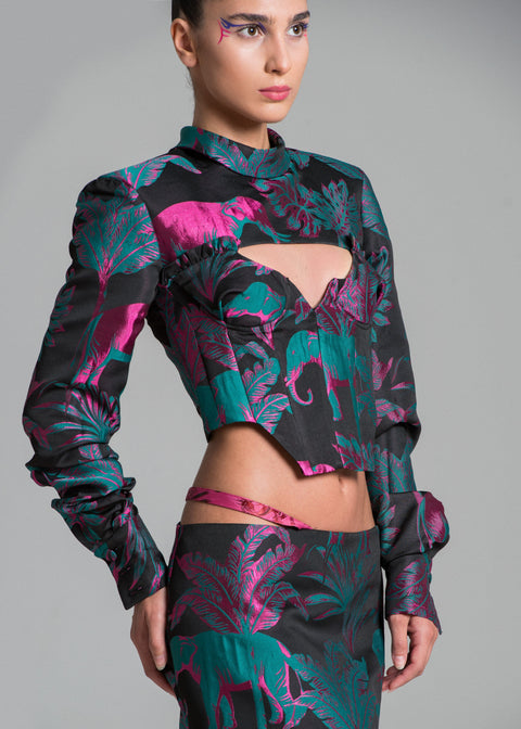 Psychedelic Overdose | Top z gorsetem Zoo