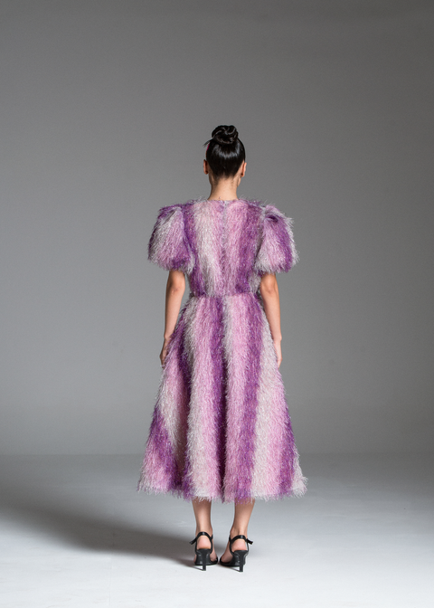 Psychedelic Overdose | Sukienka midi Feather