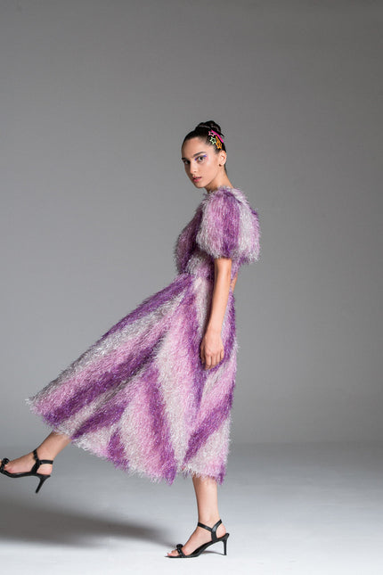 Psychedelic Overdose | Sukienka midi Feather