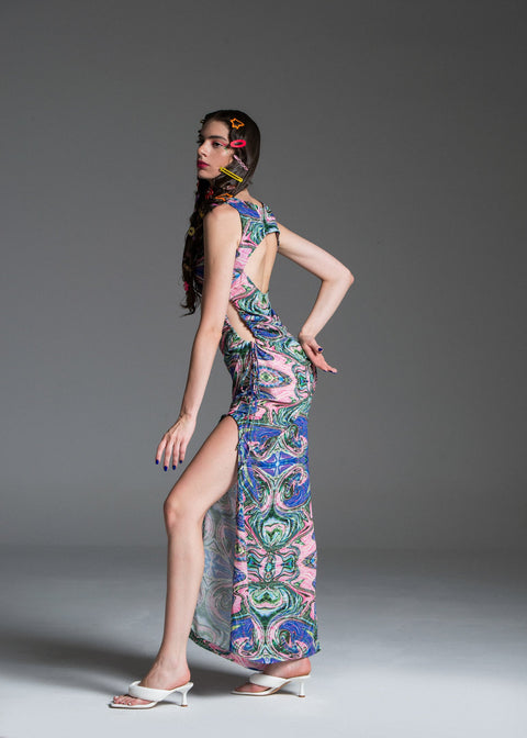 Psychedelic Overdose | Psychodelic Maxi dress