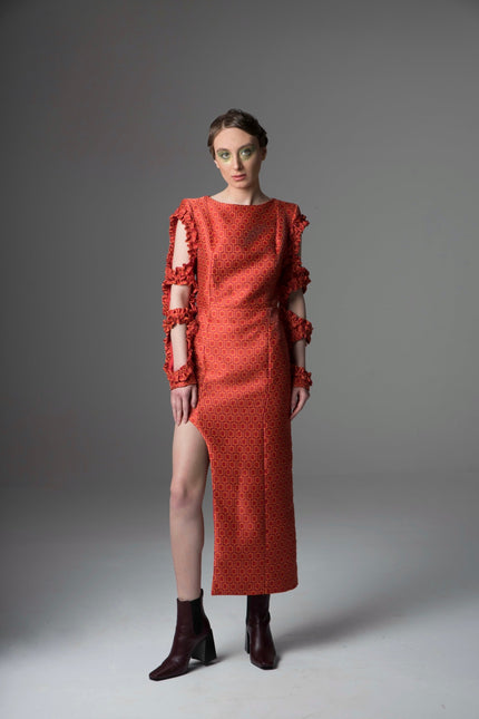 Psychedelic Overdose | Sukienka maxi Ruffle