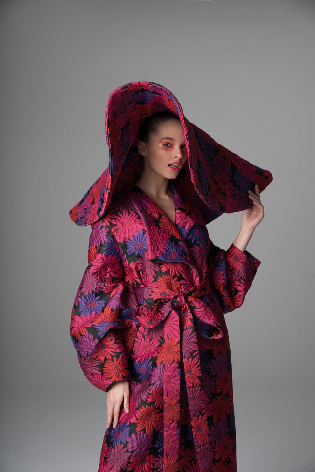 Psychedelic Overdose | Balloon Long Coat pink